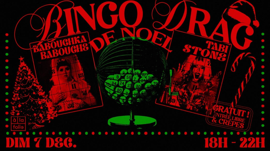 Le Bingo Drag De No&euml;l - Babouchka Babouche & Tabi Stone