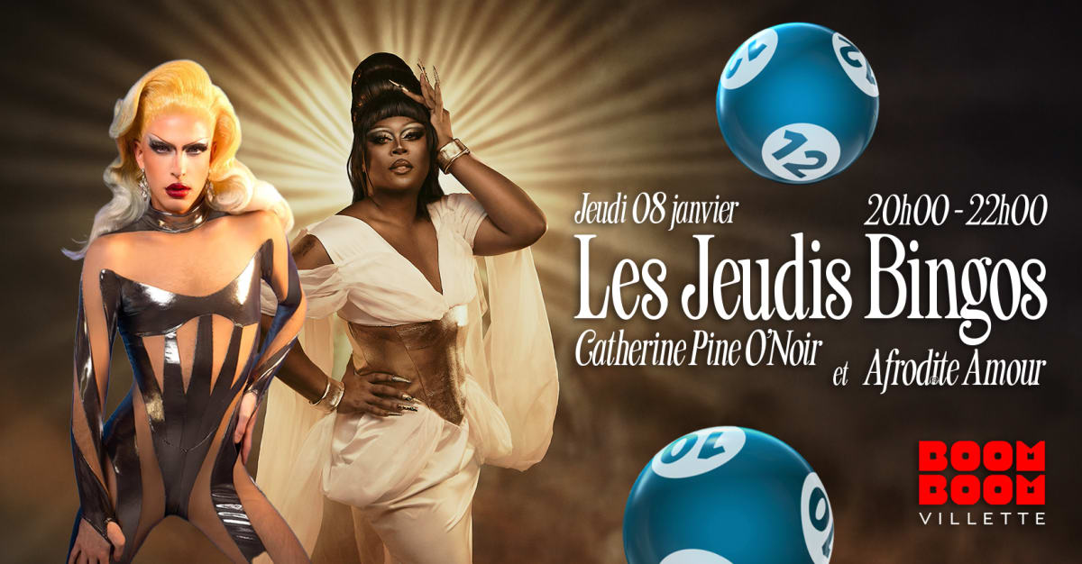 Bingo Drag : Afrodite Amour & Catherine Pine O'noir