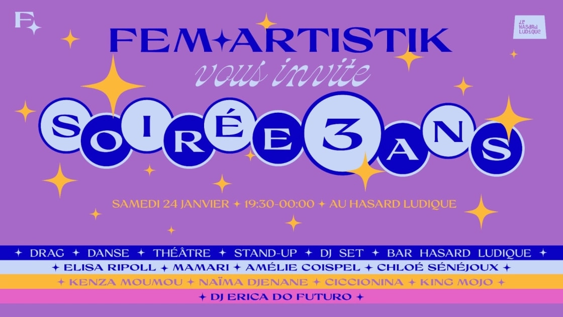 Fem'artistik Queer F&ecirc;te Ses 3 Ans !