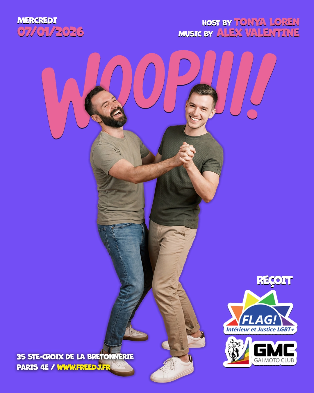 Woopiii reçoit Flag! & Gai Moto Club