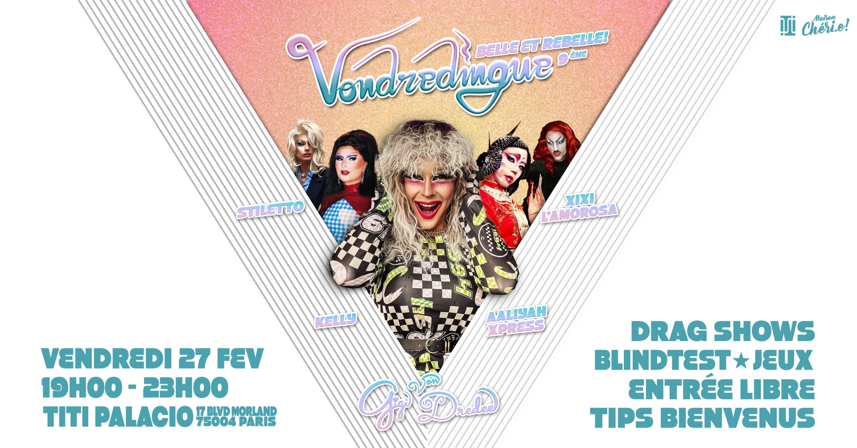 💄 Vondredingue: Belle & Rebelle! : Drag Shows & Games! 🎉
