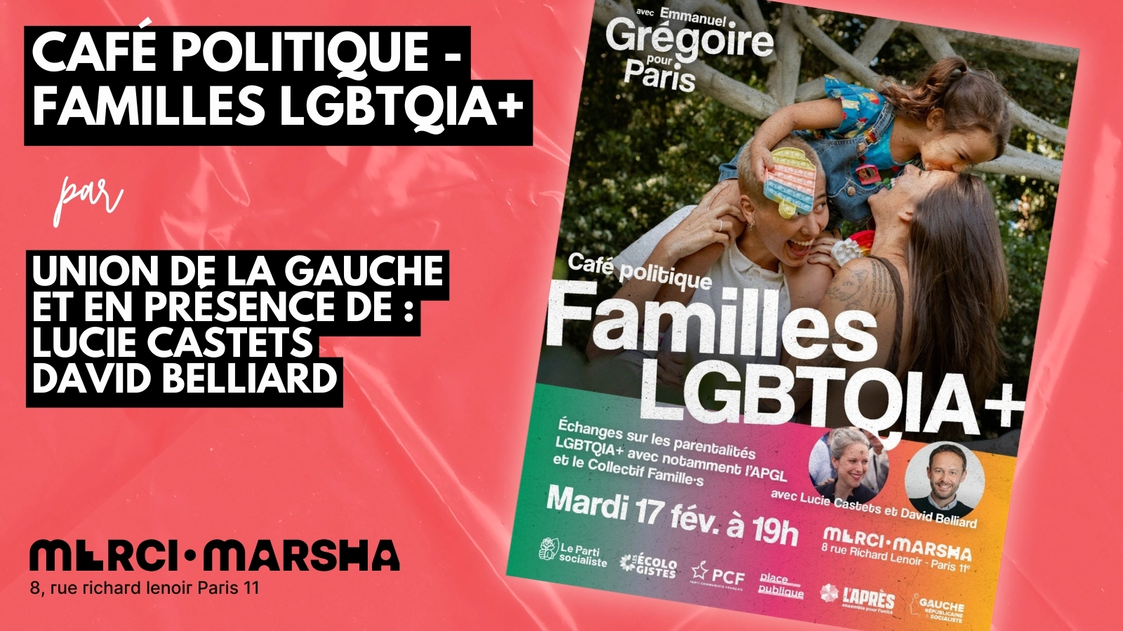 CAFÉ POLITIQUE PAR L'UNION DE LA GAUCHE !