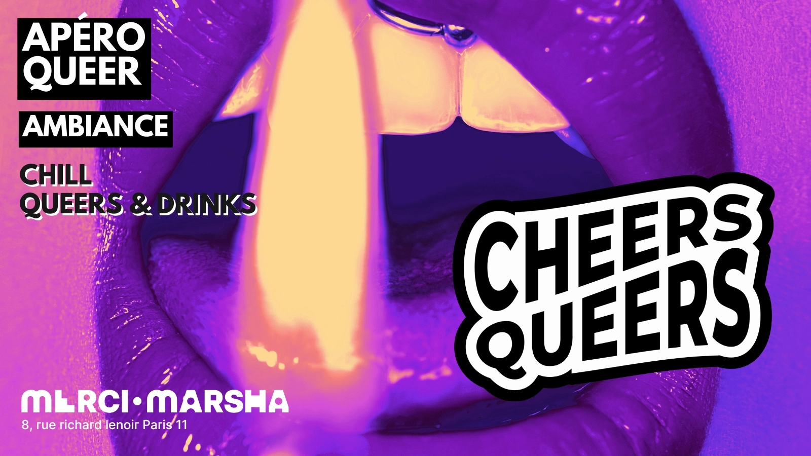 Cheers Queers, l'apéro chill du Merci·Marsha !
