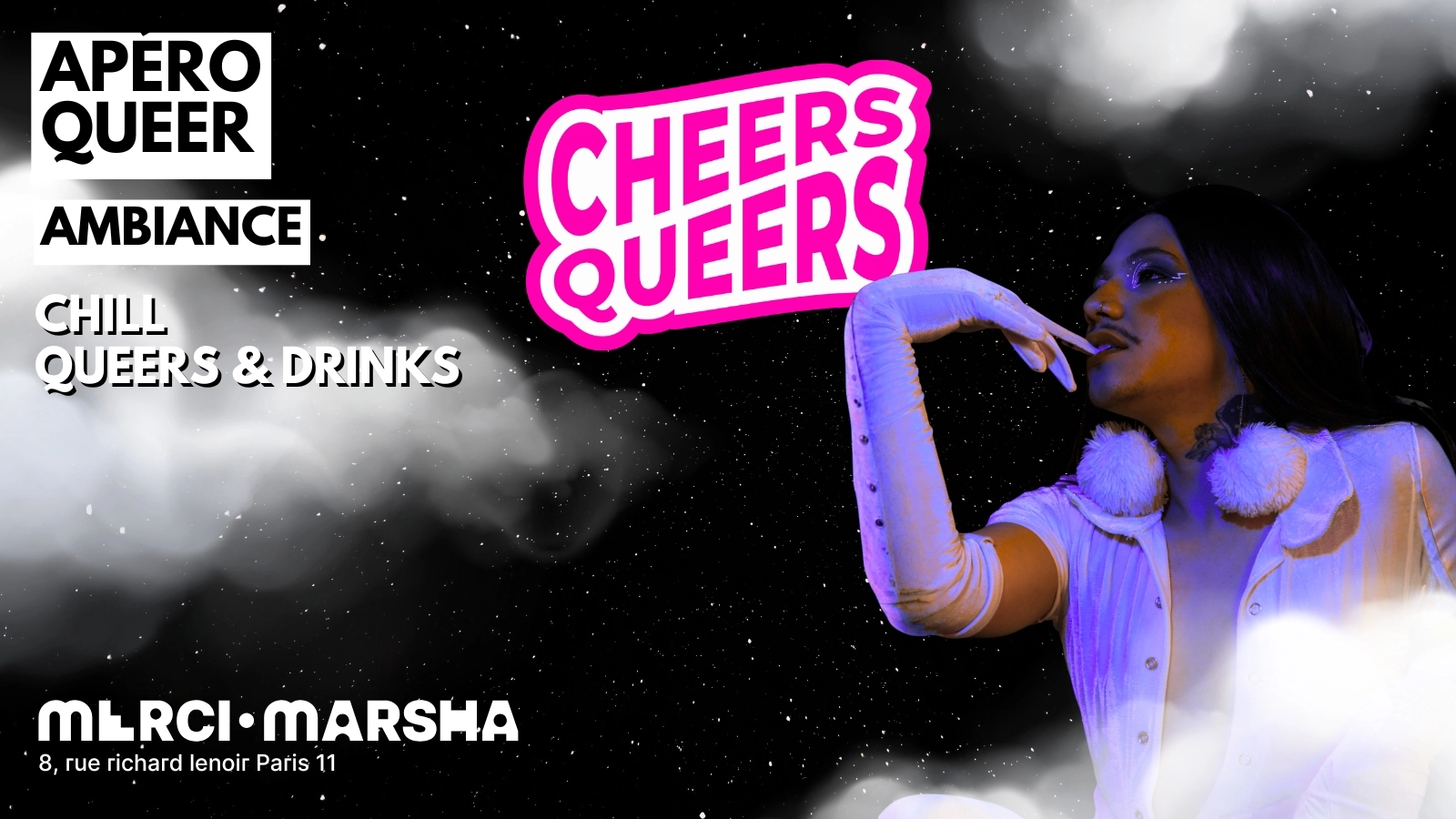 Cheers Queers, l'apéro chill du Merci·Marsha !