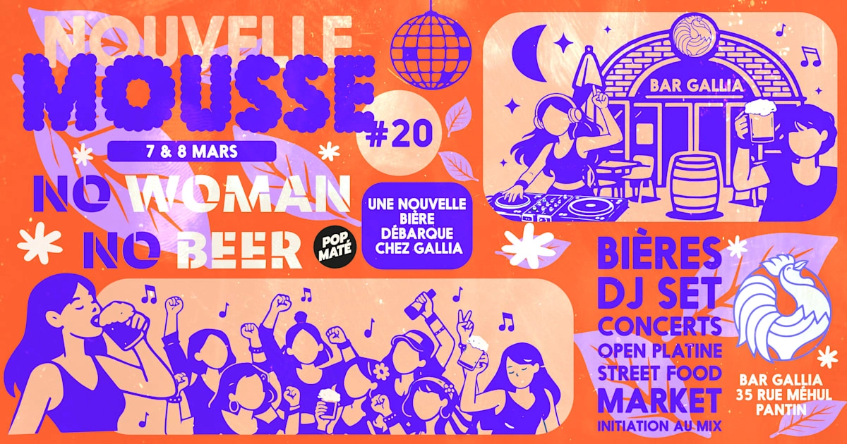 Nouvelle Mousse #20 : No Woman No Beer @Bar Gallia