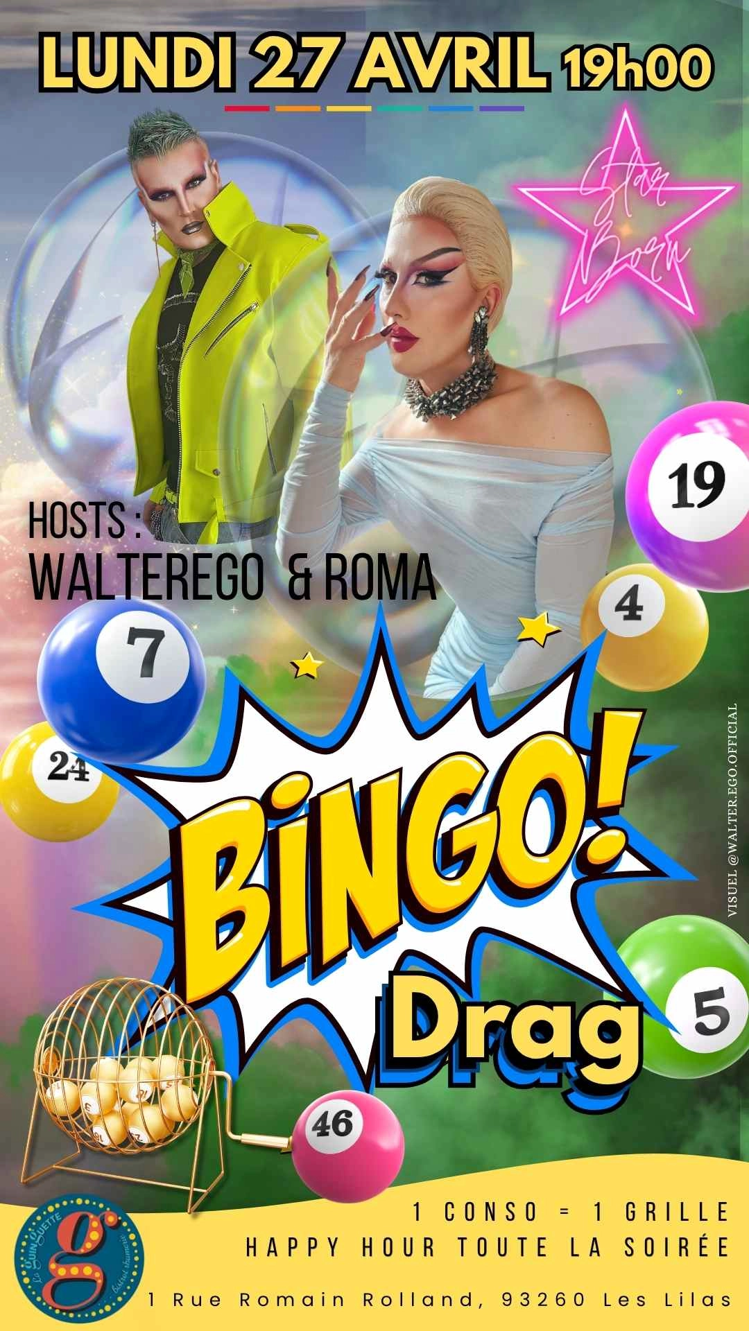 BINGO DRAG By STAR BORN SHOW 