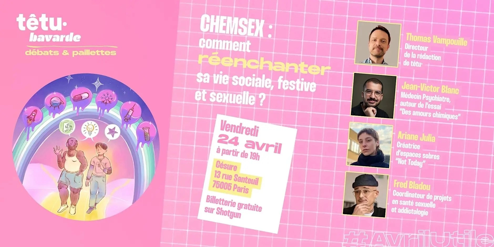 Conférence - Chemsex : Comment réenchanter sa vie sociale, festive & sexuelle ?