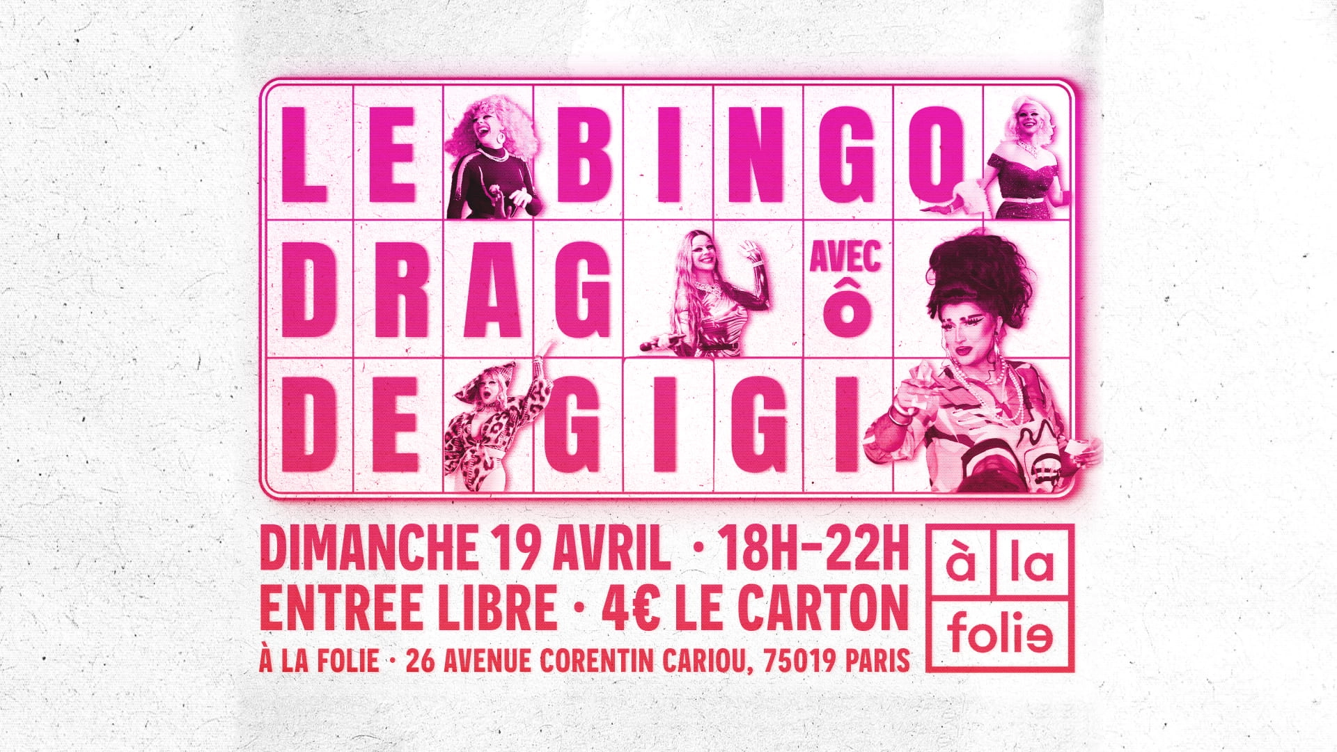 Bingo Drag De Gigi Von Dredee À La Folie ! Avec Ô!
