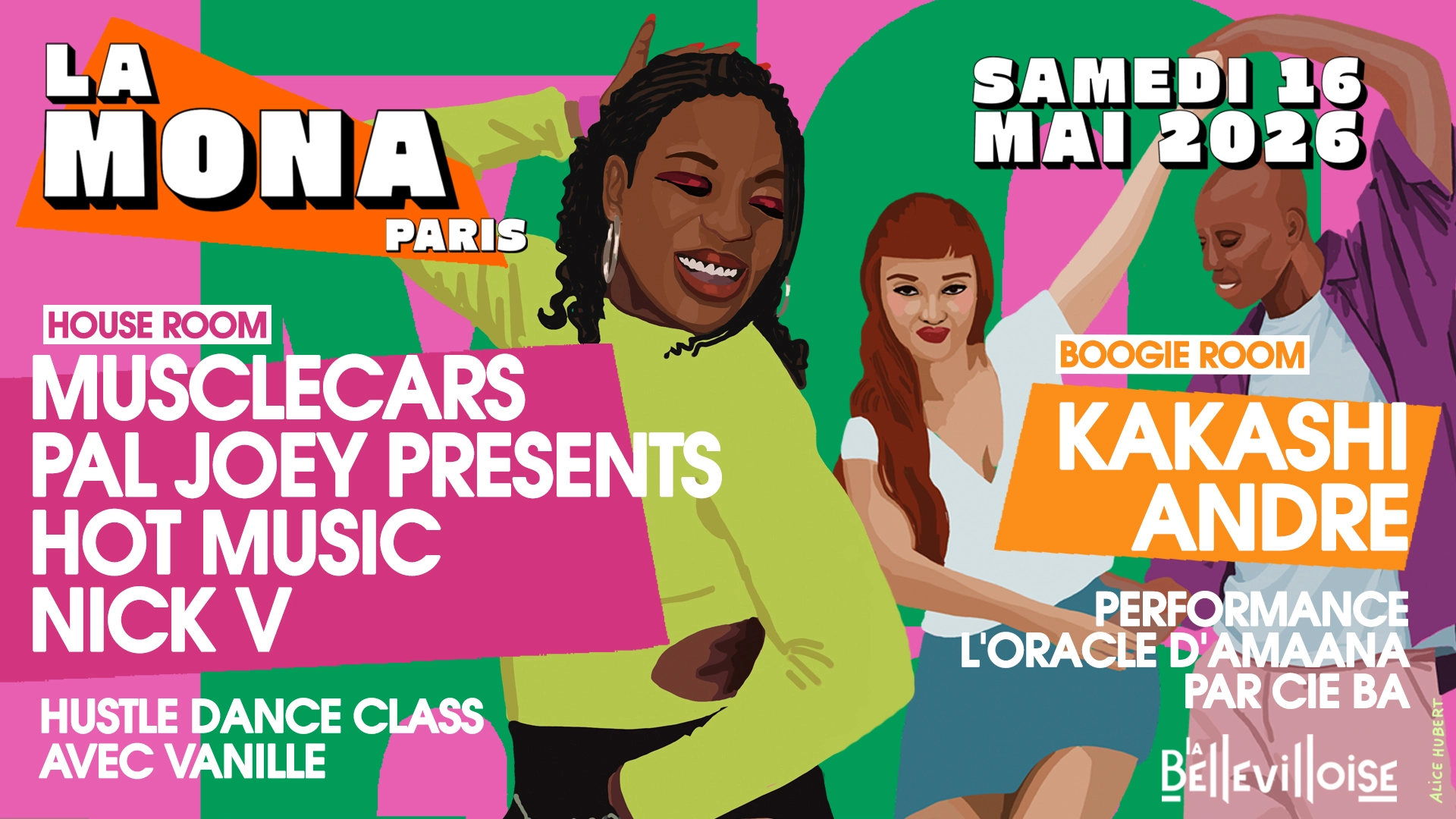 LA MONA NYC SPECIAL : Musclecars, Pal Joey, Nick V, Kakashi, André ... Hustle Dance Class