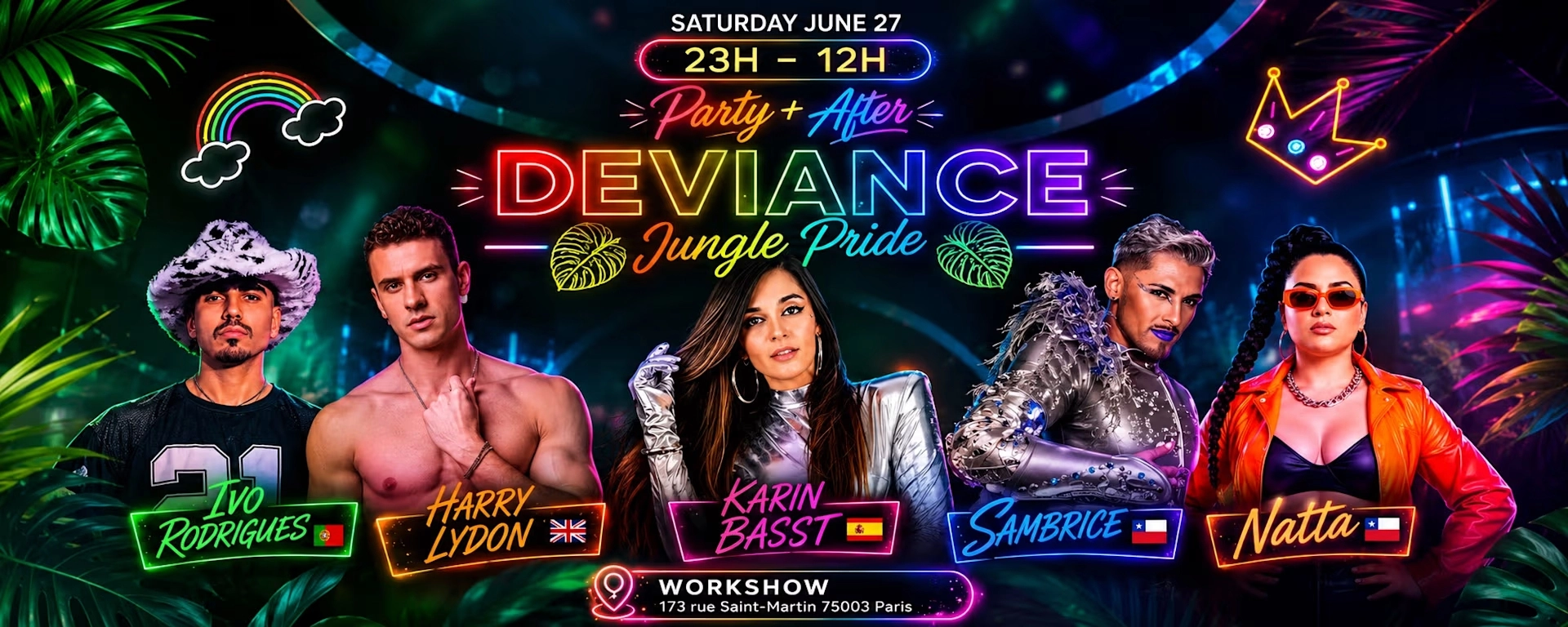 DEVIANCE JUNGLE PARIS PRIDE | Party + After