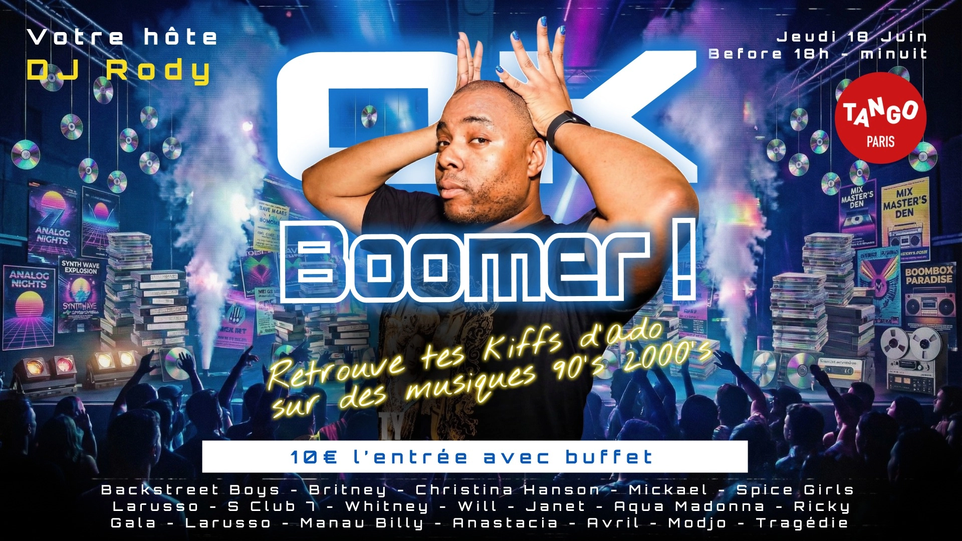 OK Boomer ! Soirée années 90 - 2000 !