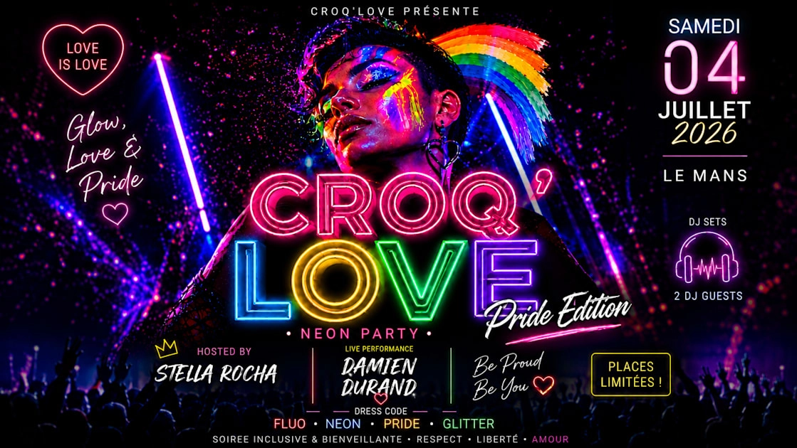 Croq&rsquo;Love Pride Edition - Neon Party