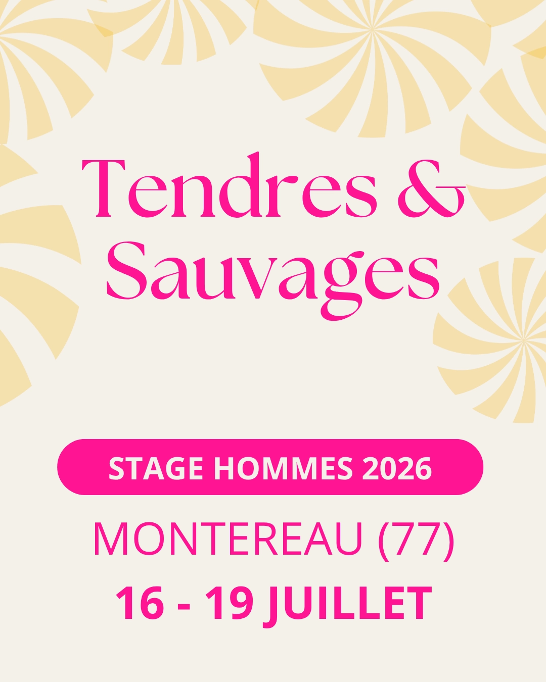 Tendres & Sauvages, stage de Tantra entre hommes queers (GBTQ+)