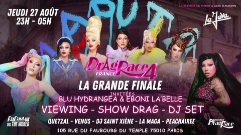 LA PÜTA POP EDITION - VIEWING GRANDE FINALE DRAG RACE FRANCE S4 AVEC DRAG INVASION 