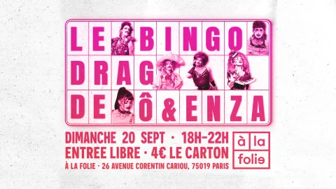 Bingo Drag de Gigi von Dredee à la Folie! avec Ô & Enza
