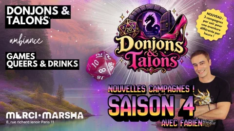 Donjons & Talons. Aventures RPG Queers.