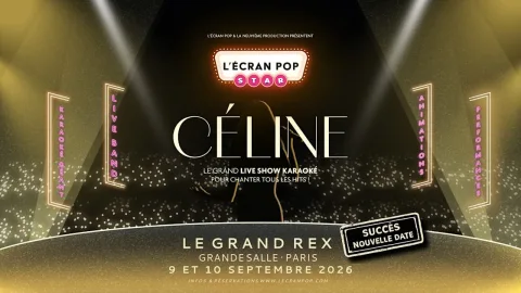 L'ecran Pop Star Céline