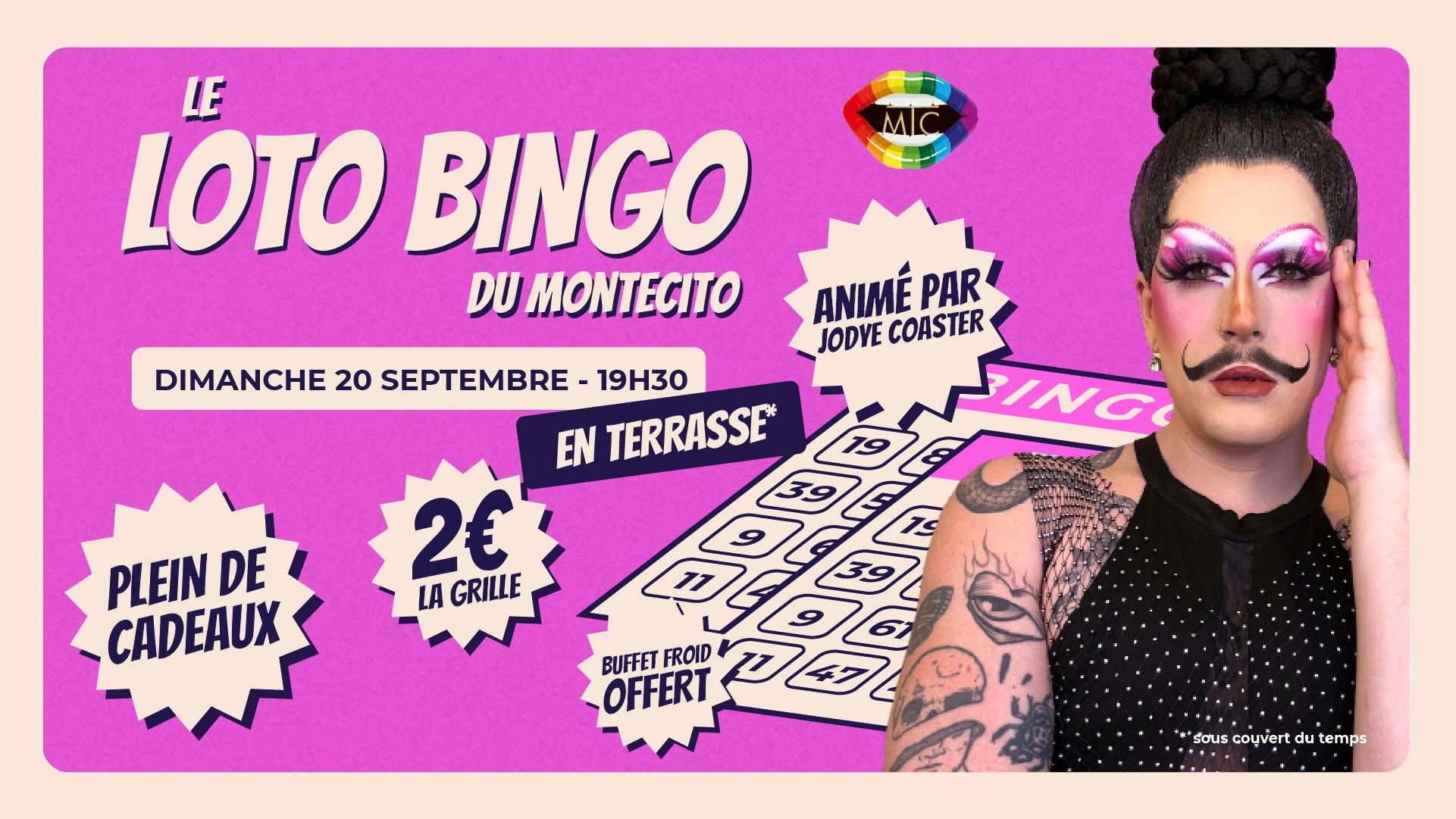 LOTO BINGO DU MONTECITO - En terrasse 🔥