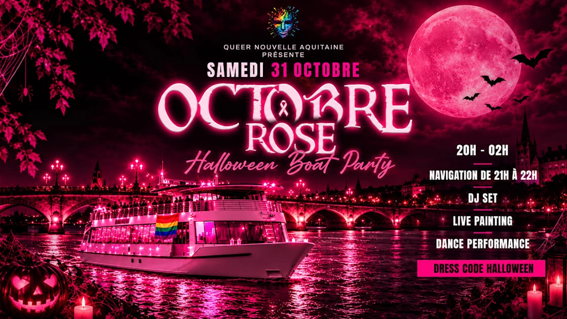 Halloween Boat Party - Octobre Rose