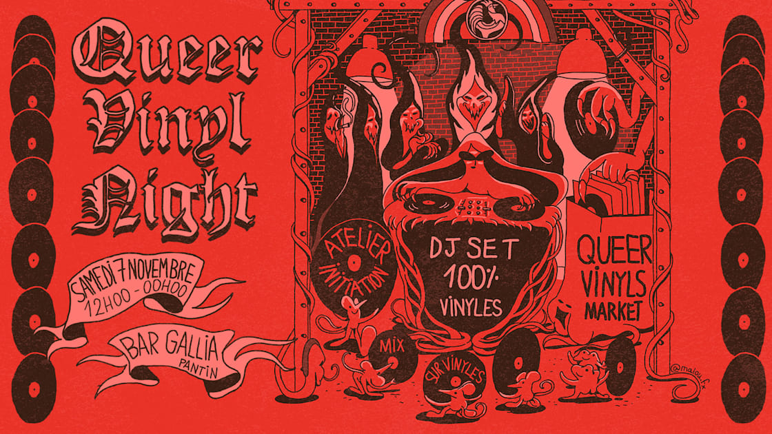 Queer Vinyl Night - Bar Gallia